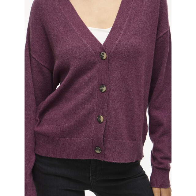 Vila Viril v-neck knit cardigan noos bordeaux 4249.47.0023 large