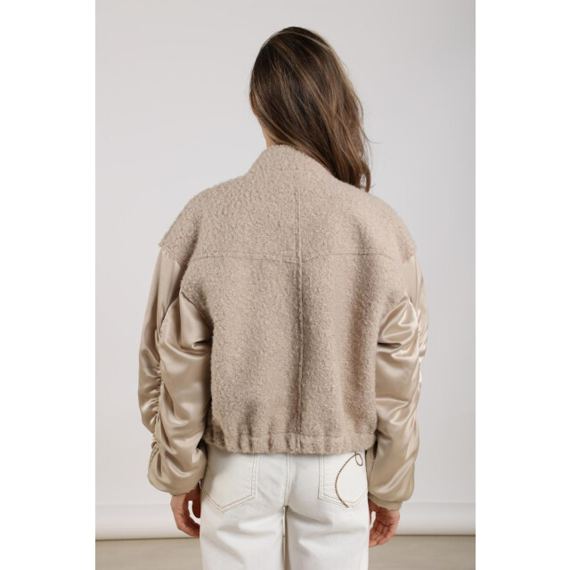 Nukus Baltimore jacket satin zand 4509.04.0002 large