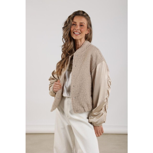 Nukus Baltimore jacket satin zand 4509.04.0002 large