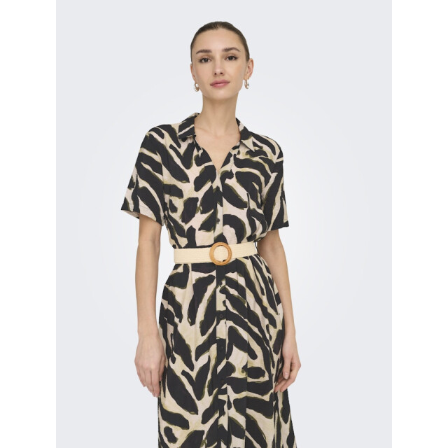 Jacqueline de Yong Jdyjasmine ss maxi belt dress wvn dessin 4419.89.0003 large