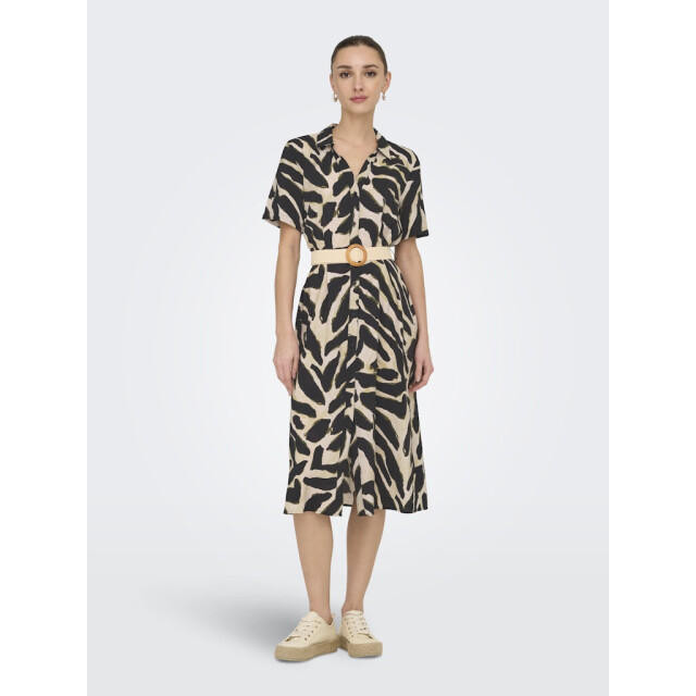 Jacqueline de Yong Jdyjasmine ss maxi belt dress wvn dessin 4419.89.0003 large