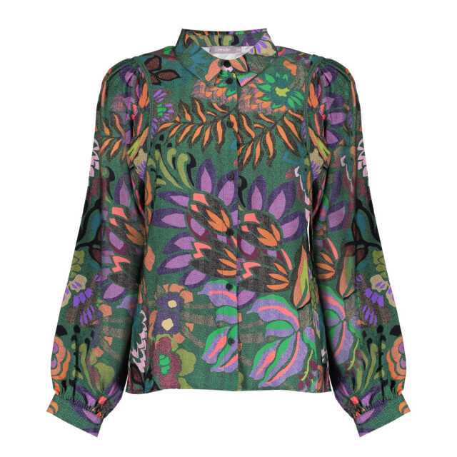 Geisha Blouse 53640-20 green combi 53640-20 green combi large