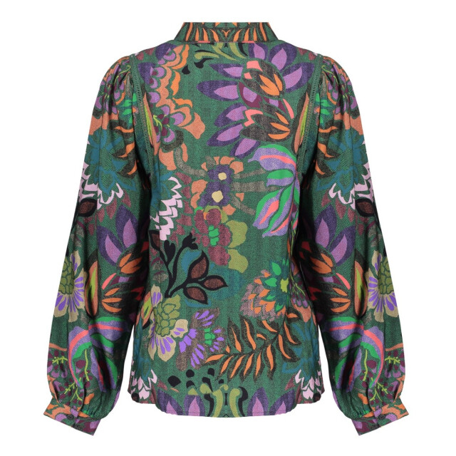 Geisha Blouse 53640-20 green combi 53640-20 green combi large