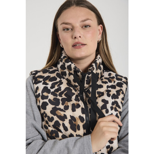 Free Quent Fqjoyco-waistcoat leopard FQjoyco-waistcoat leopard large