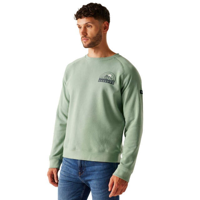 Regatta Heren nithsdale mountain crew hals sweatshirt UTRG11728_glacier large