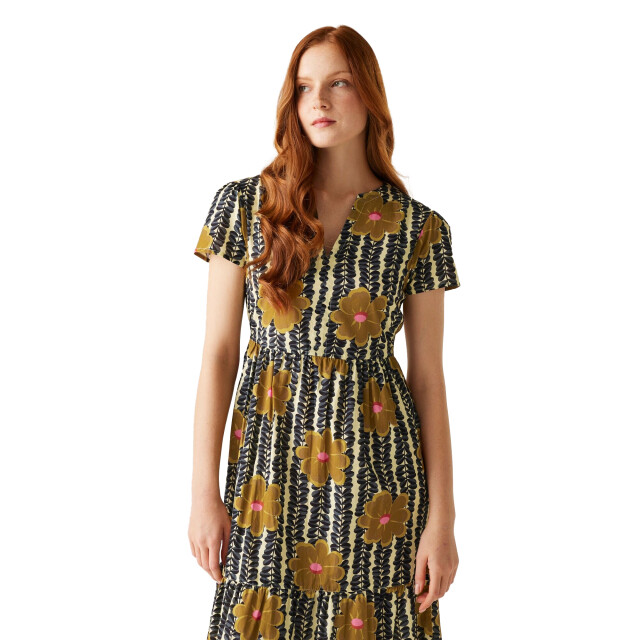 Regatta Dames orla kiely lotus tierende midi-jurk UTRG11723_yellow large