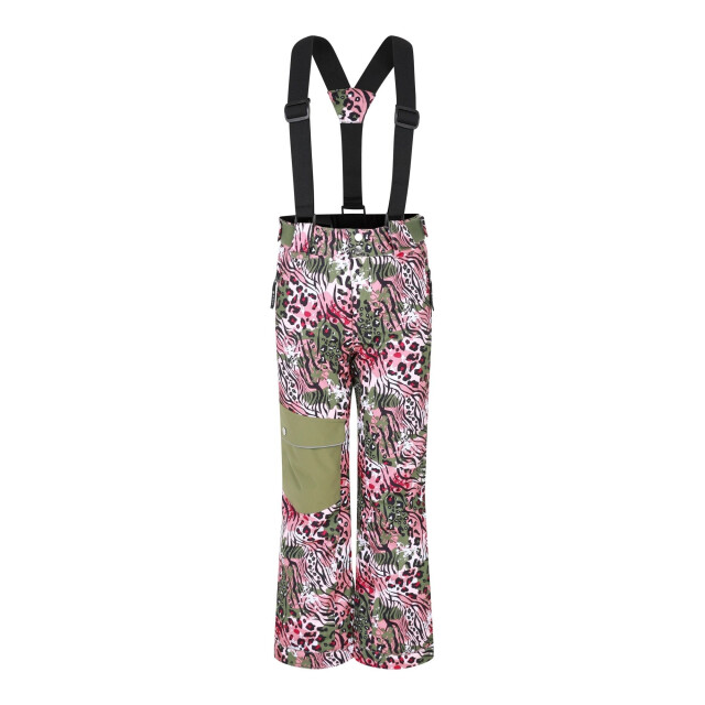 Dare2b Skibroek met luipaardprint voor kinderen/kinders UTRG11256_olivinegreen large