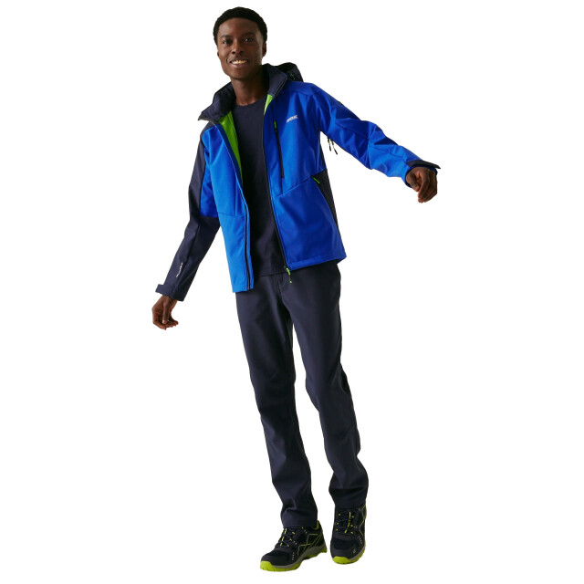 Regatta Heren hewitts x colour block soft shell jas UTRG11040_olympianbluenavy large