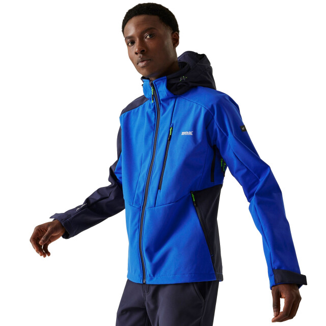 Regatta Heren hewitts x colour block soft shell jas UTRG11040_olympianbluenavy large