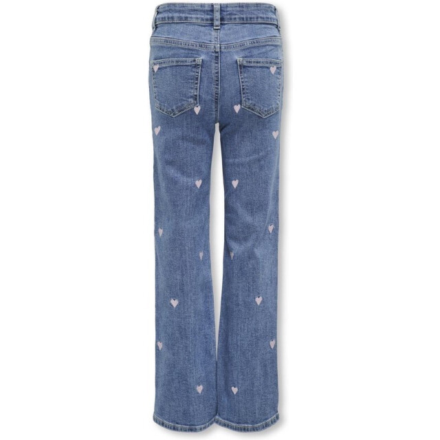 Only Kogjuicy wide leg heart emb jeans noos blue denim 2106.35.0024 large
