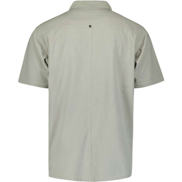 No Excess Overshirt full button short sleeve smoke 28440407-049 large