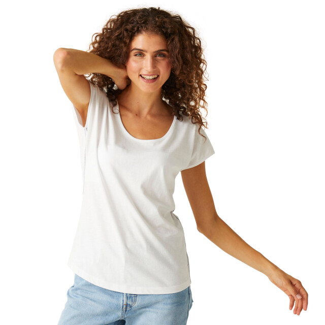 Regatta Dames telisse effen t-shirt UTRG10919_white large