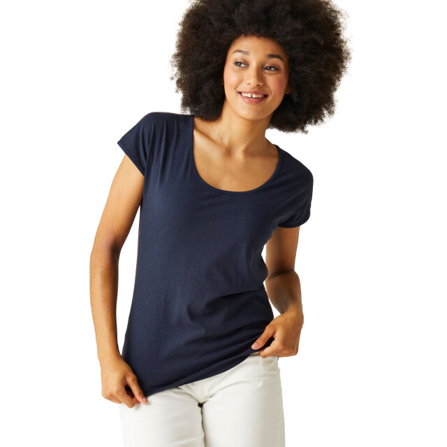 Regatta Dames telisse effen t-shirt UTRG10919_navy large