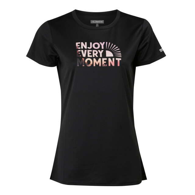 Regatta Dames fingal viii geniet van elk moment t-shirt UTRG10947_black large