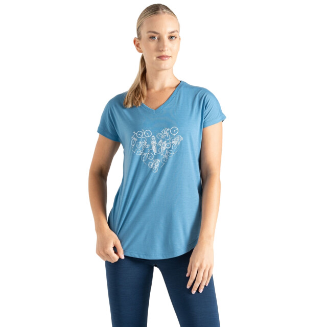 Regatta Dames calm cycle t-shirt UTRG10976_niagarablue large