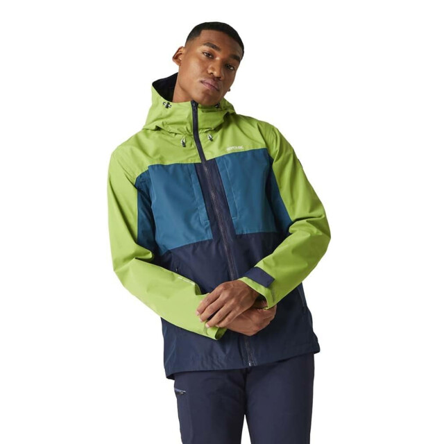 Regatta Maland waterdichte jas heren UTRG10342_piquantgreenmoroccanblue large