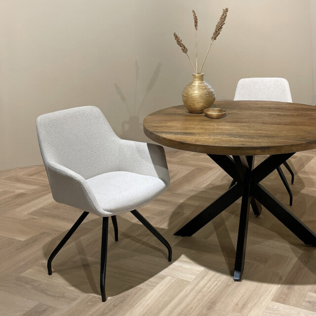 Livingfurn eetkamerstoel duke sand - 1 stuk 2658033 large