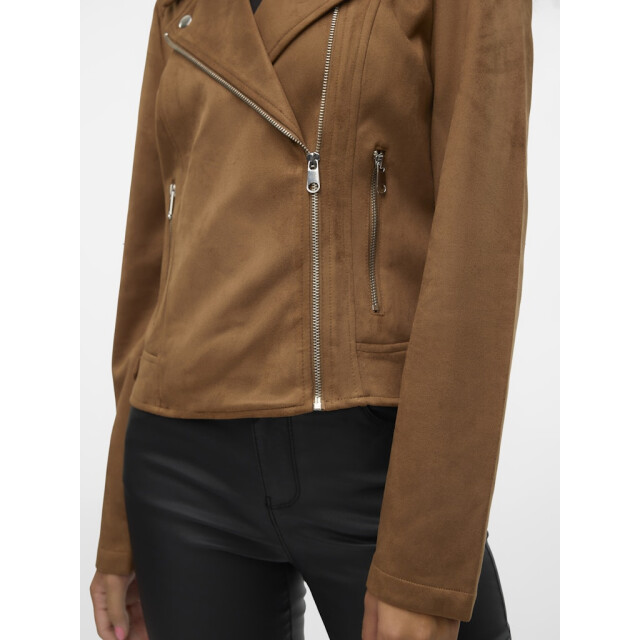 Vero Moda Vmjose ss24 short faux suede jacket cognac 4279.75.0019 large