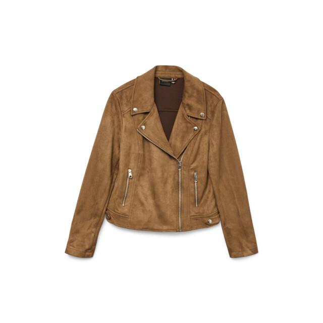 Vero Moda Vmjose ss24 short faux suede jacket cognac 4279.75.0019 large