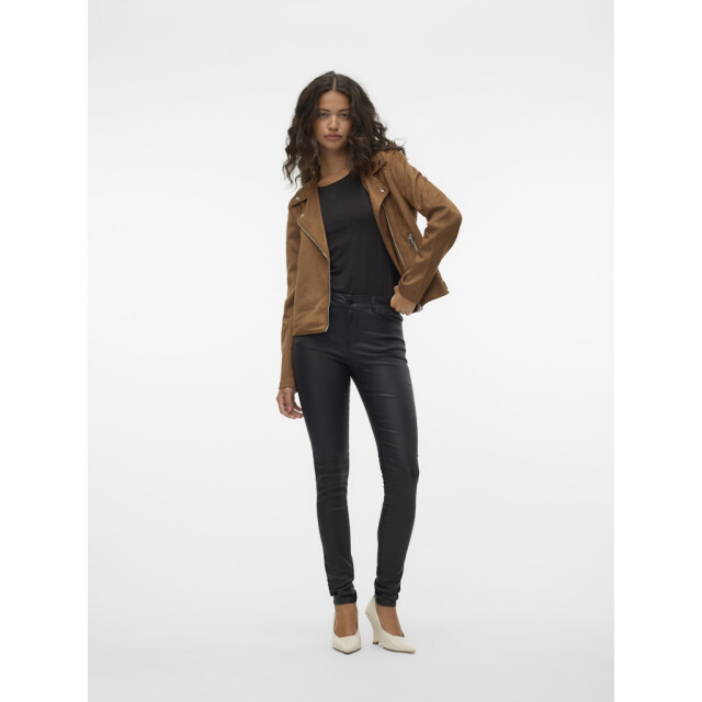 Vero Moda Vmjose ss24 short faux suede jacket cognac 4279.75.0019 large