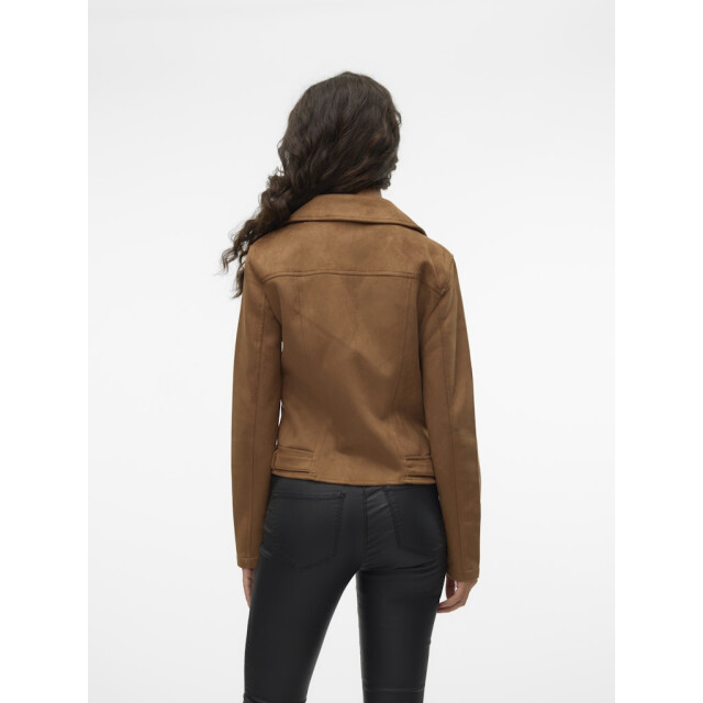 Vero Moda Vmjose ss24 short faux suede jacket cognac 4279.75.0019 large