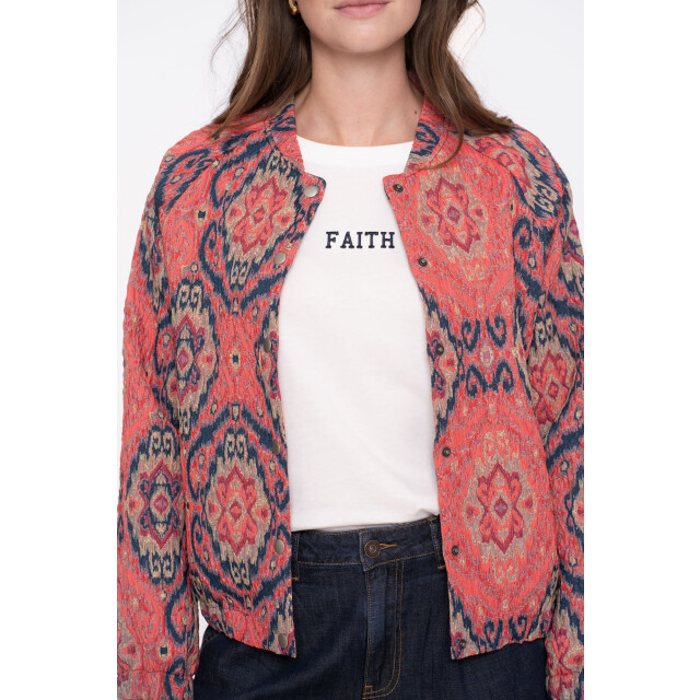 Geisha 55700-20 420 jacket print pink/blue 55700-20 420 large