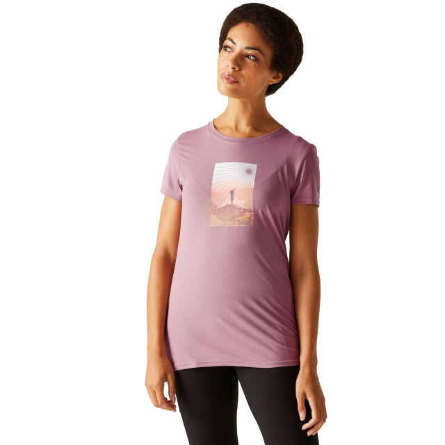 Regatta Dames fingal sunburst stretch t-shirt UTRG11856_lilas large