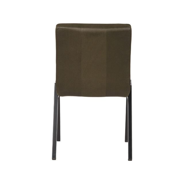 Label51 Eetkamerstoel matz army green microfiber set van 2 3183145 large