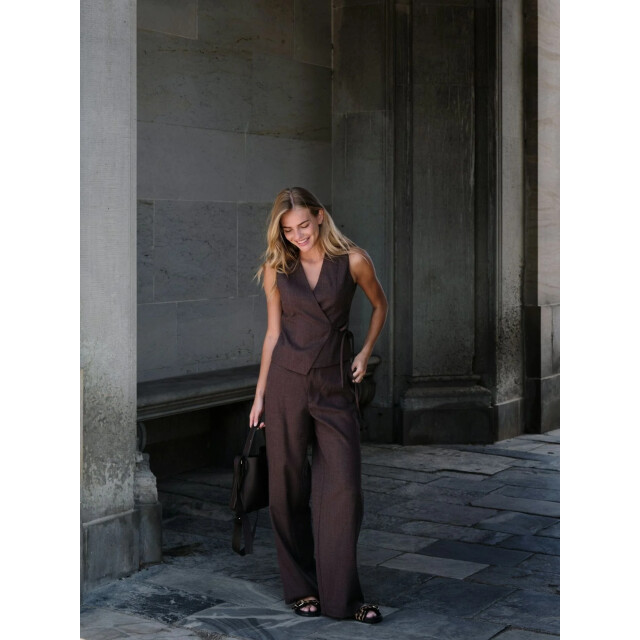 Neo Noir samara melange waistcoat 165293 205 brown melange 06226.880.0002 large