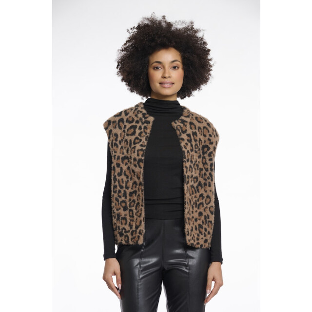 Rino & Pelle short waistcoat elona.5012511 8980 leopard 06226.849.0002 large