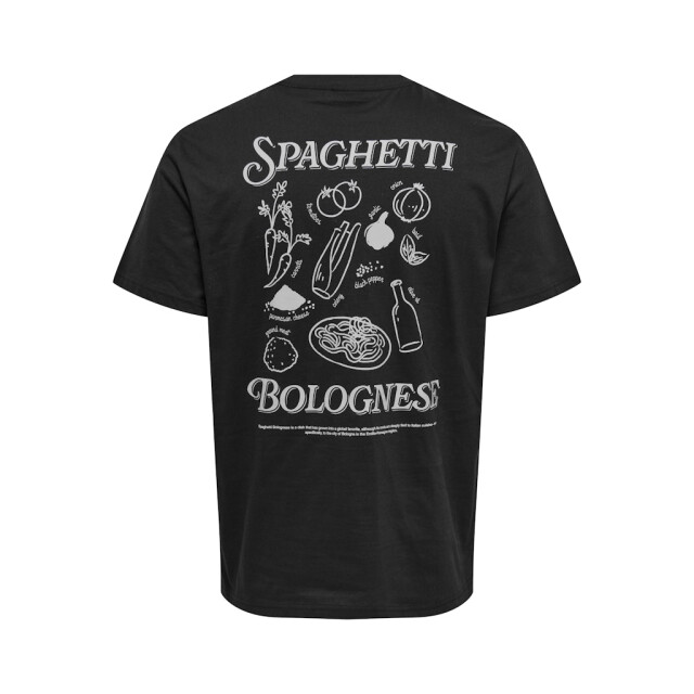 Only & Sons onsfred osteria rlx ss tee 22035536 black 05011.990.0158 large