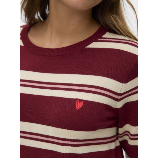Vero Moda vmcarmelia ss o-neck pullover 10330825 syrah 06712.680.0009 large