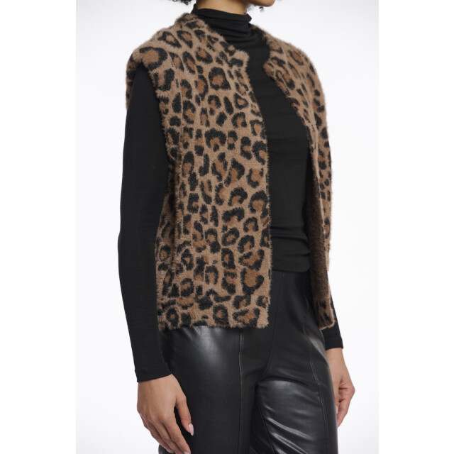 Rino & Pelle short waistcoat elona.5012511 8980 leopard 06226.849.0002 large