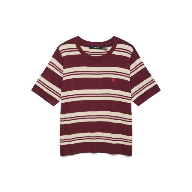 Vero Moda vmcarmelia ss o-neck pullover 10330825 syrah 06712.680.0009 large