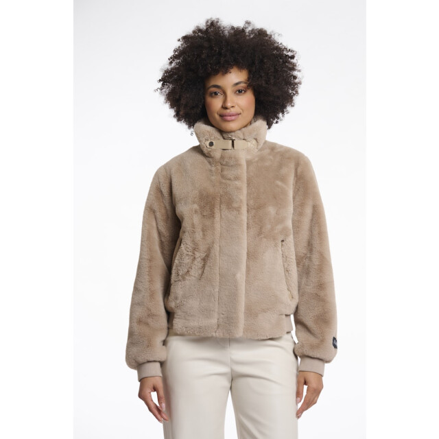 Rino & Pelle short fake fur jacket ambra.7002511 10866 oat 06111.820.0122 large