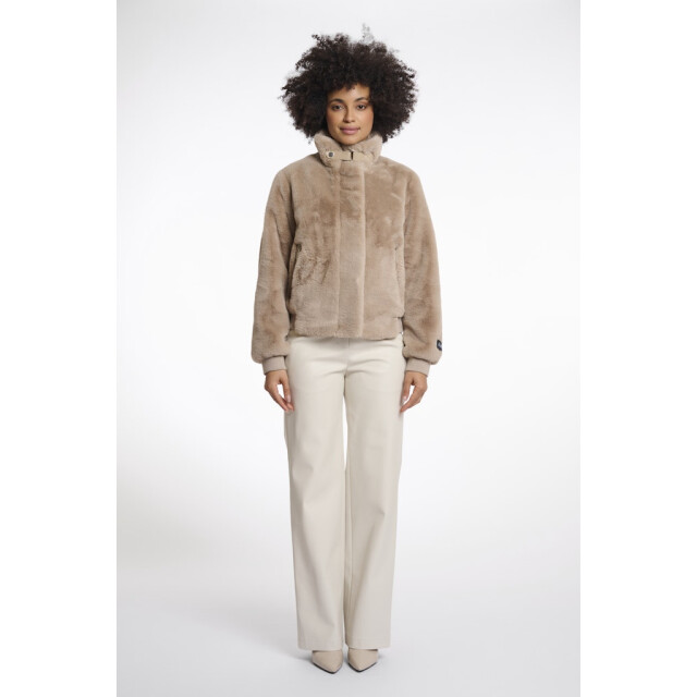 Rino & Pelle short fake fur jacket ambra.7002511 10866 oat 06111.820.0122 large