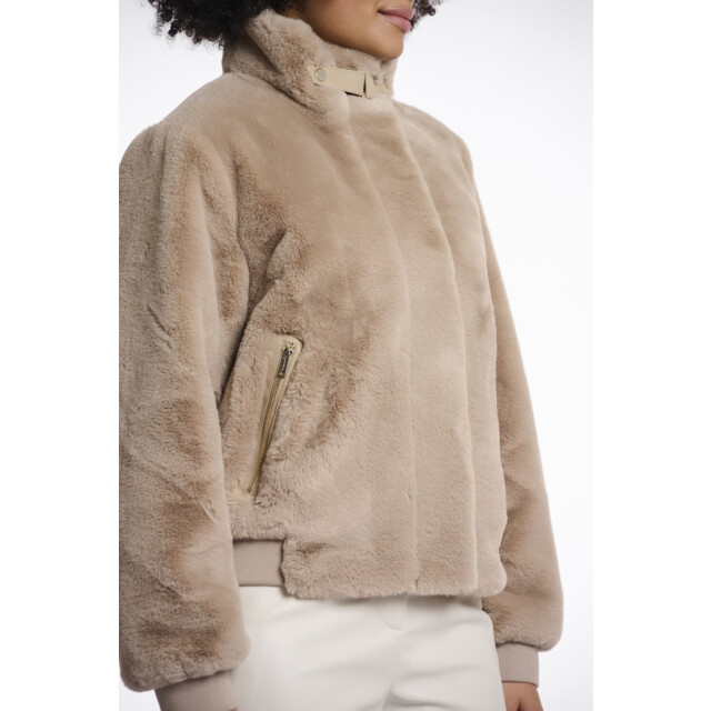 Rino & Pelle short fake fur jacket ambra.7002511 10866 oat 06111.820.0122 large