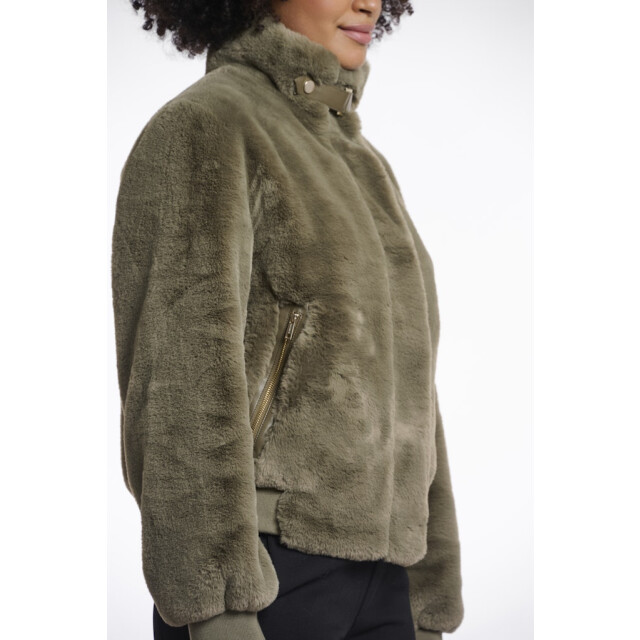 Rino & Pelle short fake fur jacket ambra.7002511 10867 green ash 06111.369.0073 large