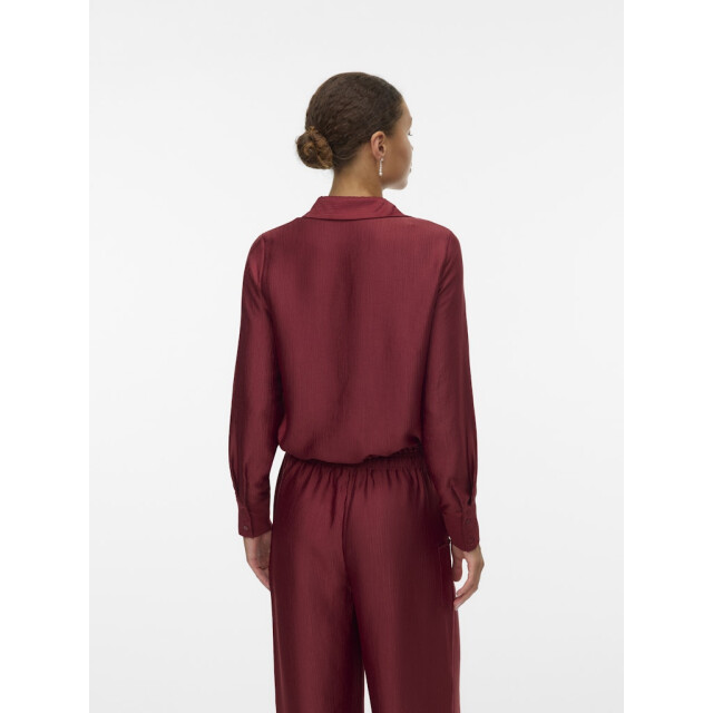 Vero Moda vmtoma ls tie shirt wvn 10329452 syrah 06615.680.0065 large