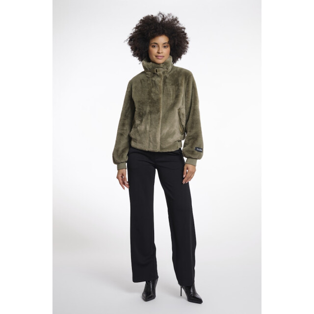 Rino & Pelle short fake fur jacket ambra.7002511 10867 green ash 06111.369.0073 large