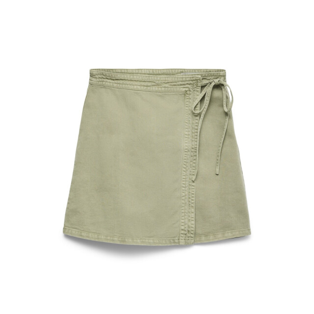 Vero Moda vmliza mr short denim wrap skirt ga 10332535 laurel wreath 06411.369.0036 large