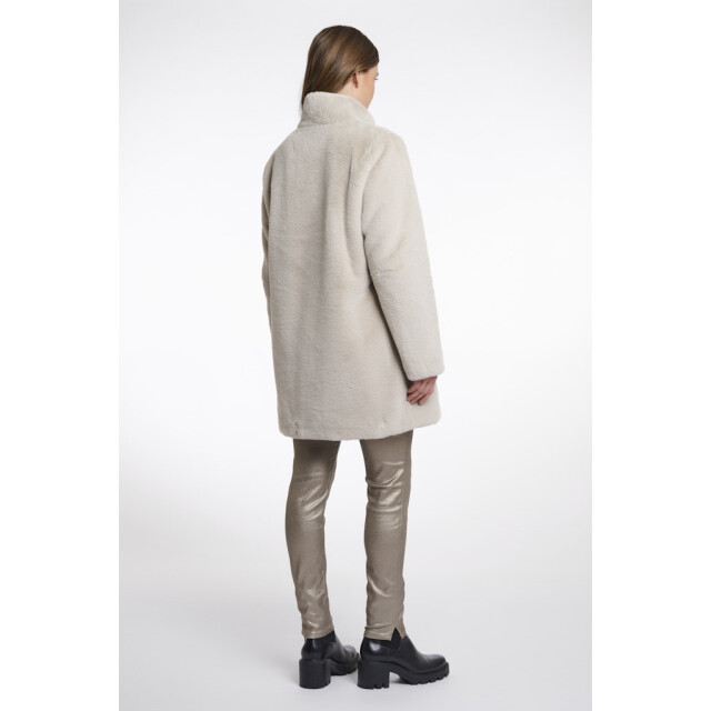 Rino & Pelle single breasted fake fur jacket nonna.7002511 9030 birch 06111.198.0080 large