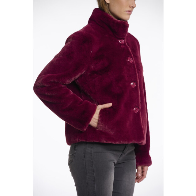 Rino & Pelle single breated fake fur jacket vie.7002511 10881 sugar plum 06111.770.0011 large