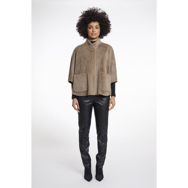 Rino & Pelle faux fur cape dewi.7002511 10868 toffee 06111.882.0002 large