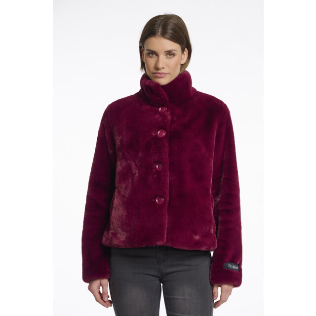 Rino & Pelle single breated fake fur jacket vie.7002511 10881 sugar plum 06111.770.0011 large