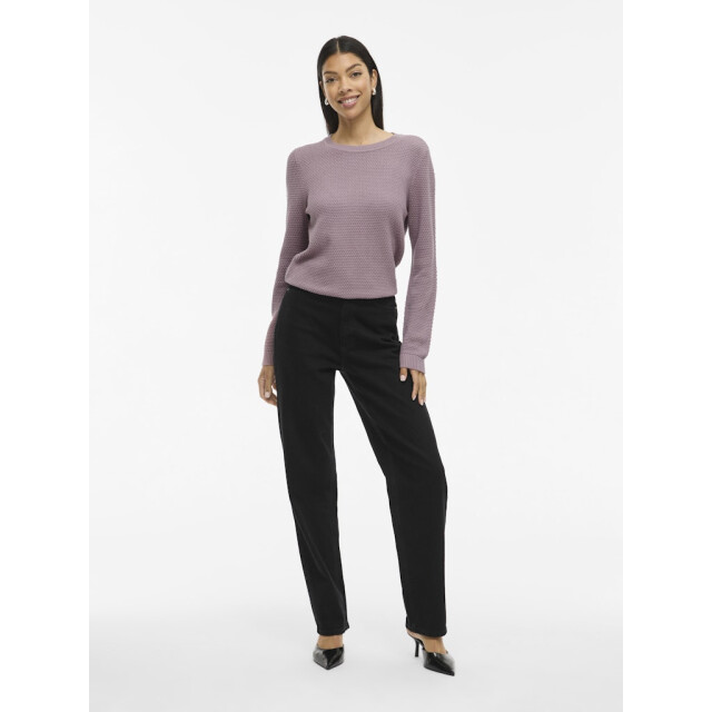 Vila vidalo o-neck l/s knit top- noos 14082767 toadstool 06712.625.0130 large