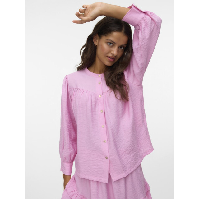 Vero Moda vmbenedict 7/8 sleeve shirt exp 10345090 pale banana 06615.440.0004 large