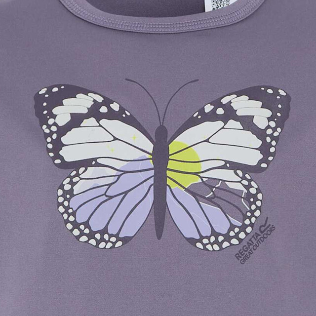 Regatta Kinderen/kinderen alvarado ix vlinder t-shirt UTRG11966_purplesage large