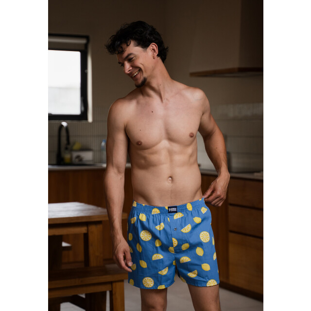 Happy Shorts Wijde boxershort heren lemon print HS-1172 large