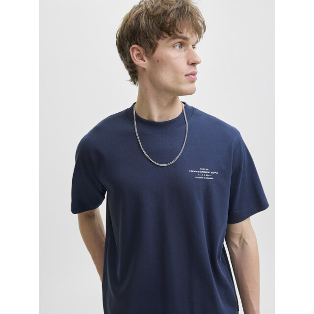 Jack & Jones Jprblachad branding ss crew neck tee sn navy 5339.37.0018 large